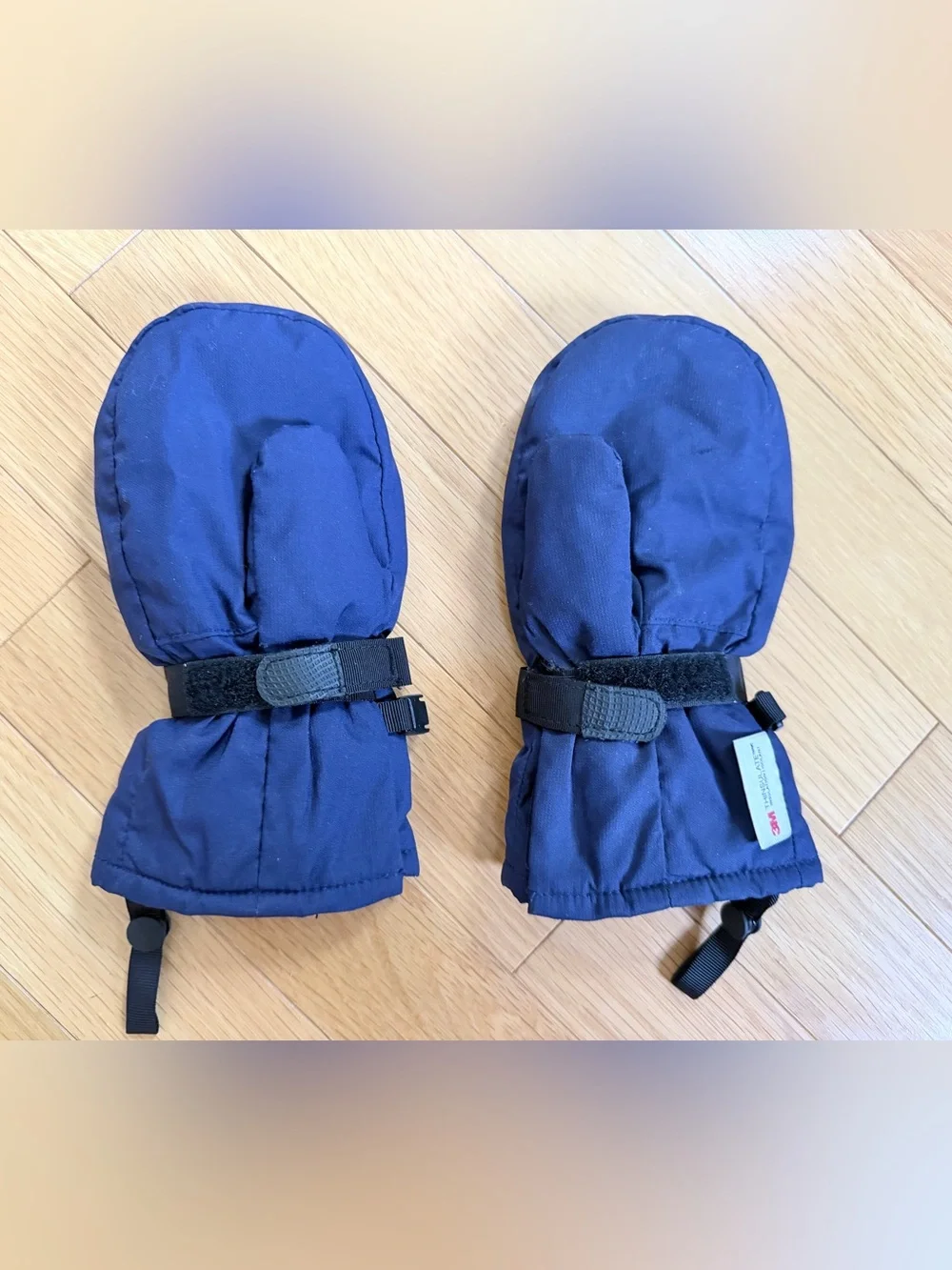 Navy LLBean Toddler Mittens